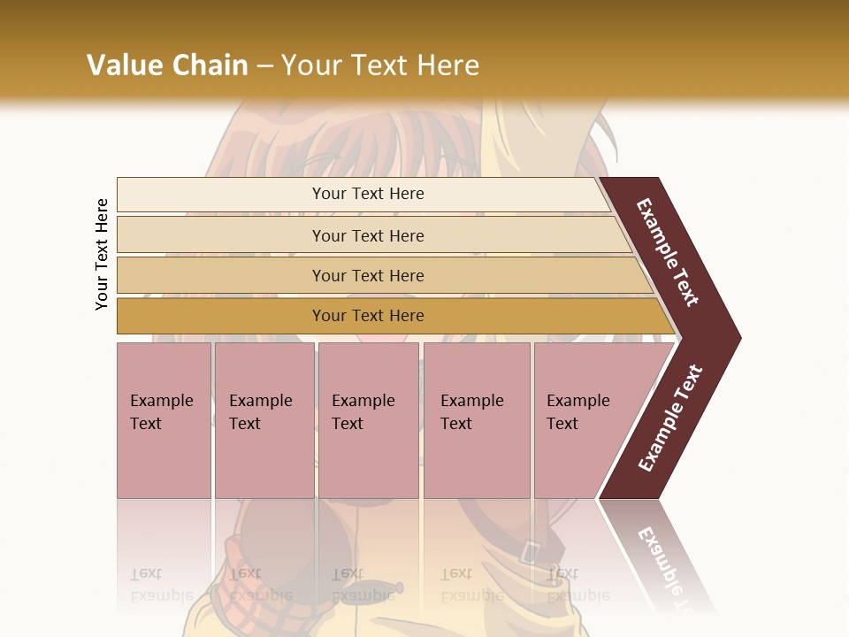 A Girl In A Trench Coat Holding A Glove PowerPoint Template