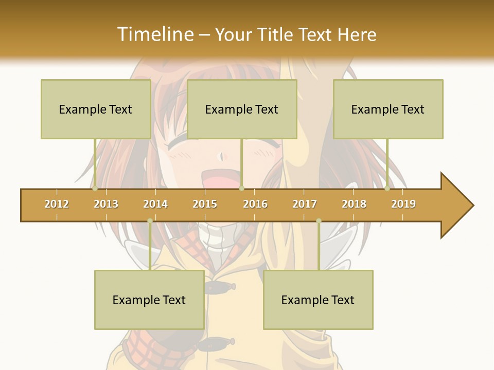 A Girl In A Trench Coat Holding A Glove PowerPoint Template