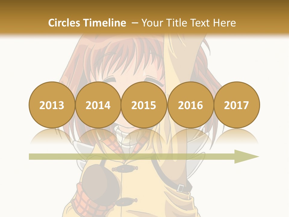 A Girl In A Trench Coat Holding A Glove PowerPoint Template