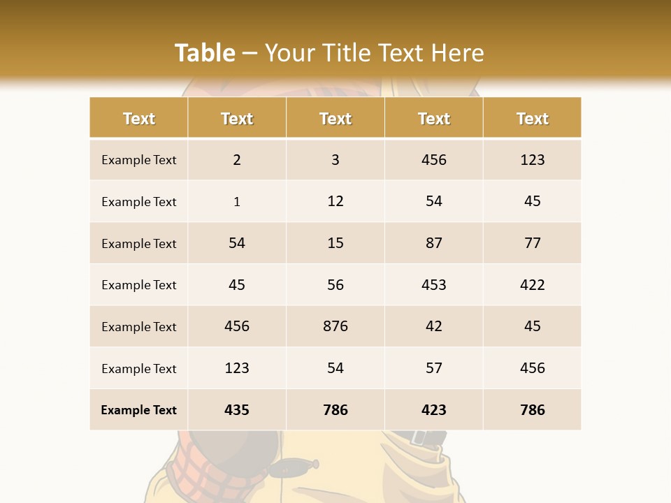 A Girl In A Trench Coat Holding A Glove PowerPoint Template