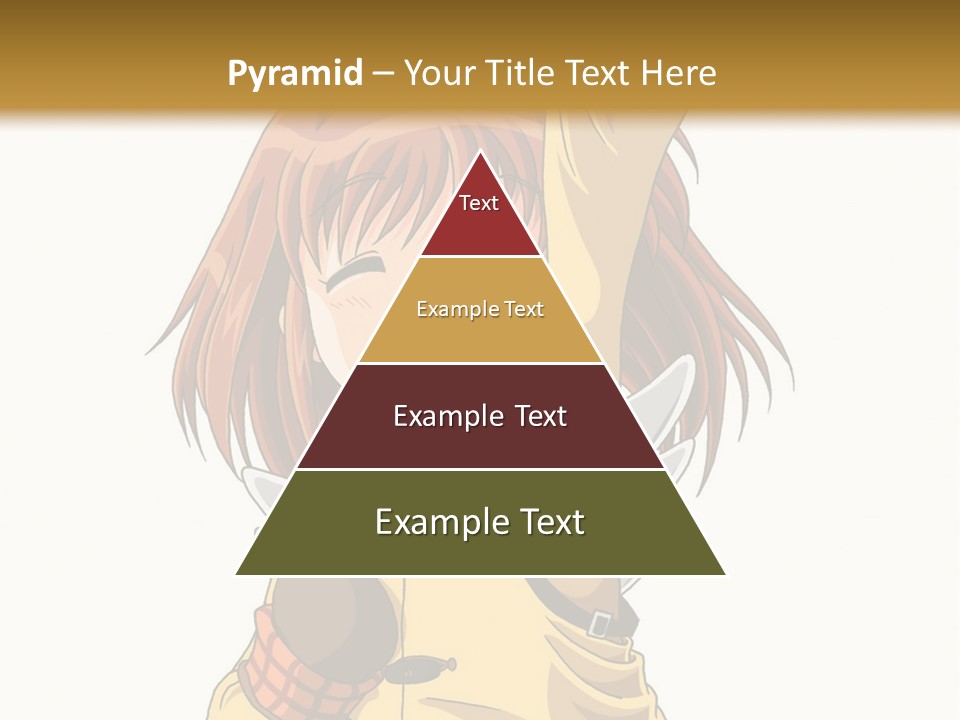 A Girl In A Trench Coat Holding A Glove PowerPoint Template