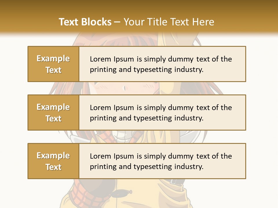 A Girl In A Trench Coat Holding A Glove PowerPoint Template