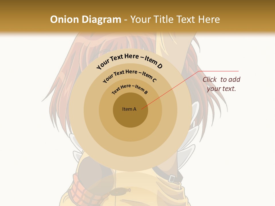 A Girl In A Trench Coat Holding A Glove PowerPoint Template