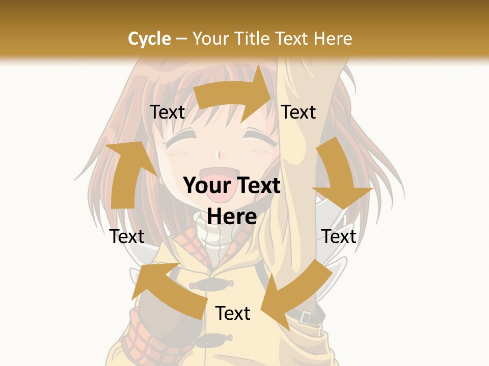 A Girl In A Trench Coat Holding A Glove PowerPoint Template