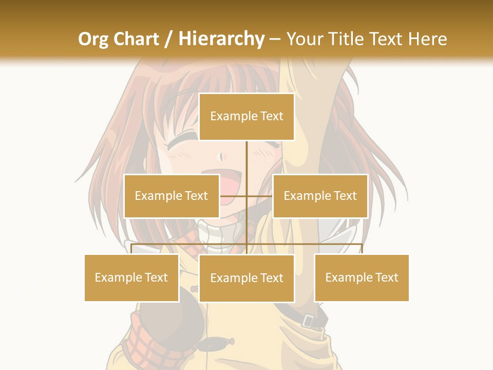 A Girl In A Trench Coat Holding A Glove PowerPoint Template