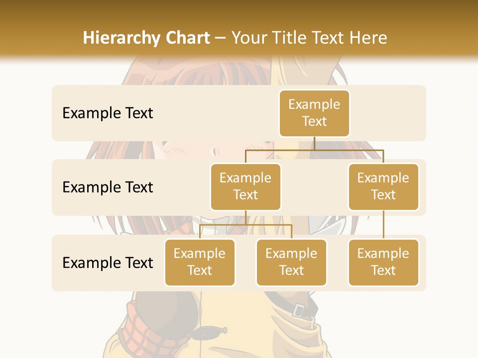 A Girl In A Trench Coat Holding A Glove PowerPoint Template