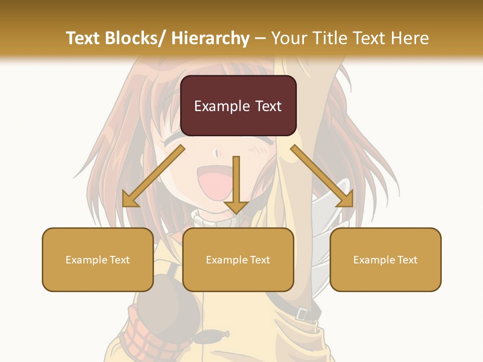 A Girl In A Trench Coat Holding A Glove PowerPoint Template