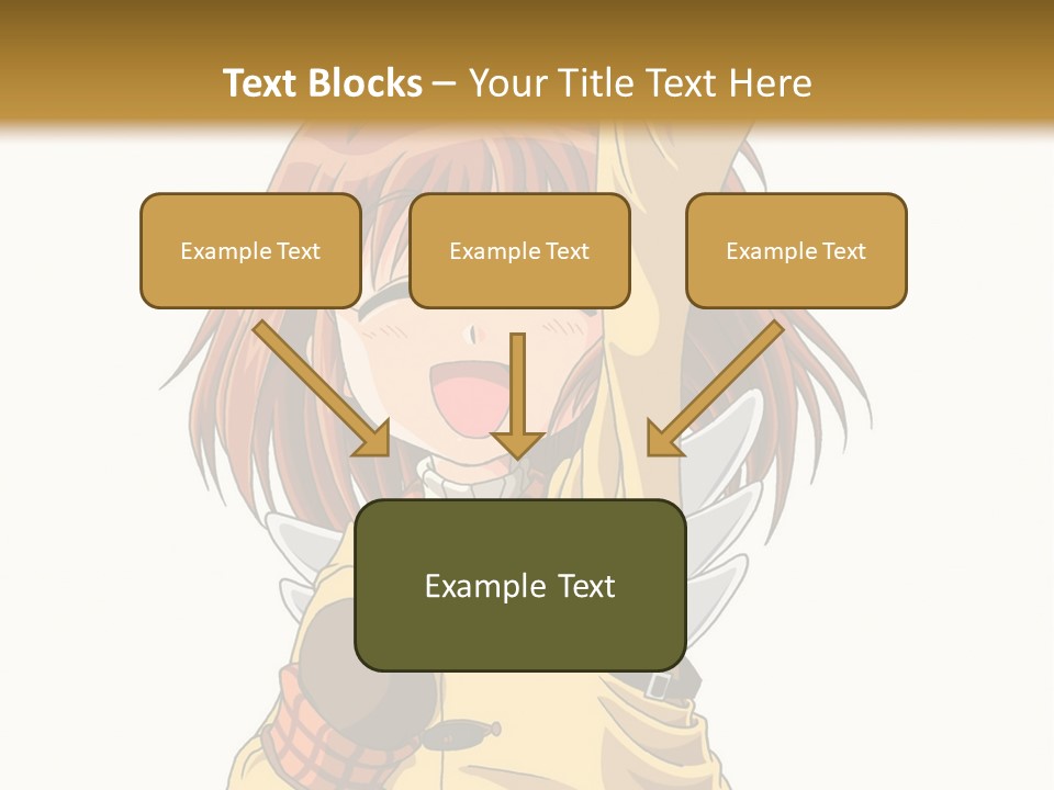 A Girl In A Trench Coat Holding A Glove PowerPoint Template