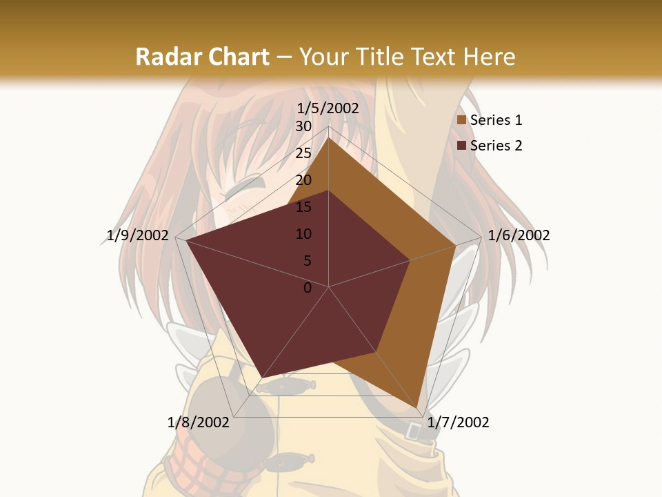 A Girl In A Trench Coat Holding A Glove PowerPoint Template