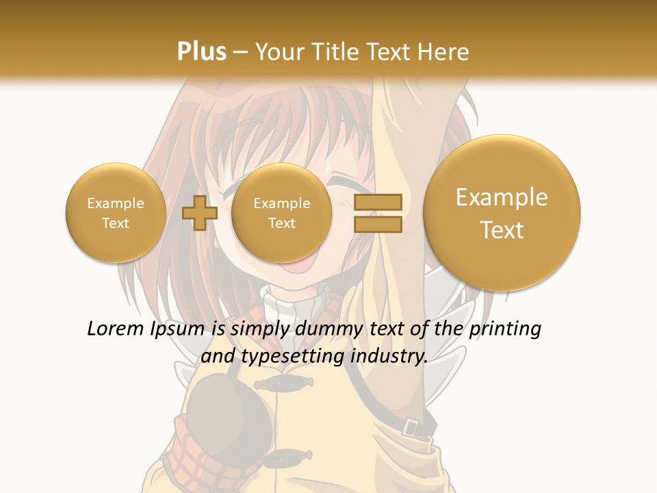 A Girl In A Trench Coat Holding A Glove PowerPoint Template