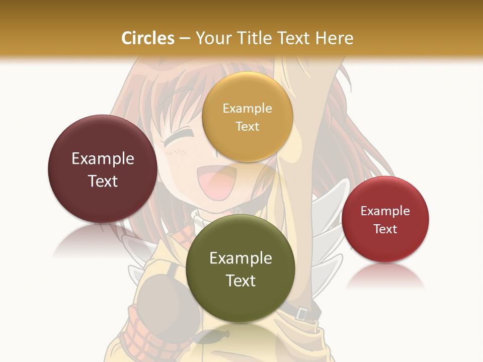 A Girl In A Trench Coat Holding A Glove PowerPoint Template