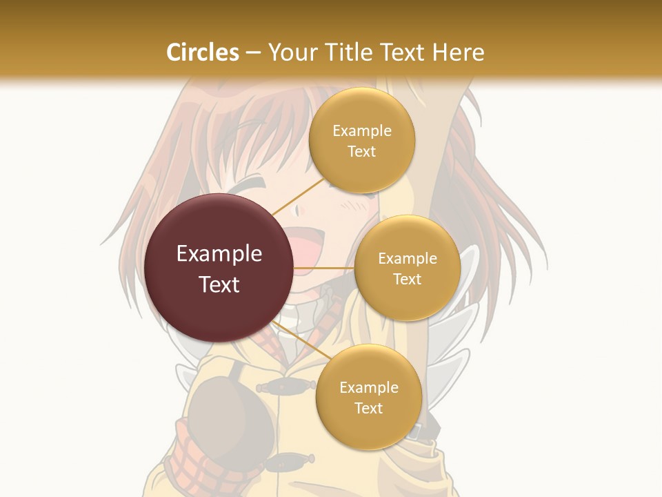 A Girl In A Trench Coat Holding A Glove PowerPoint Template