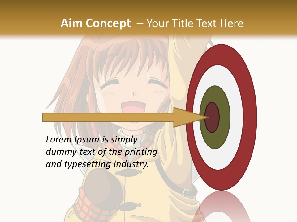 A Girl In A Trench Coat Holding A Glove PowerPoint Template