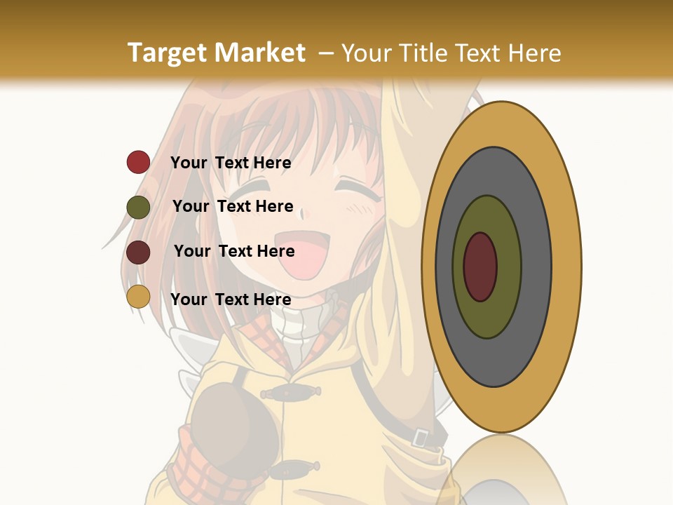 A Girl In A Trench Coat Holding A Glove PowerPoint Template