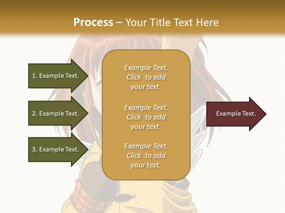 A Girl In A Trench Coat Holding A Glove PowerPoint Template