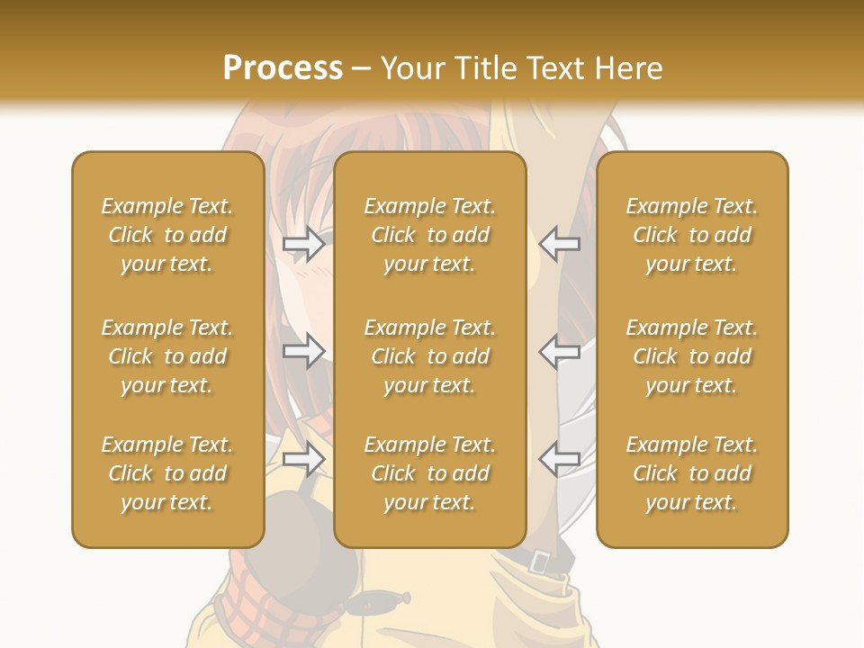 A Girl In A Trench Coat Holding A Glove PowerPoint Template