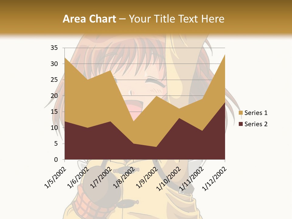 A Girl In A Trench Coat Holding A Glove PowerPoint Template