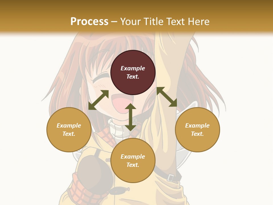 A Girl In A Trench Coat Holding A Glove PowerPoint Template