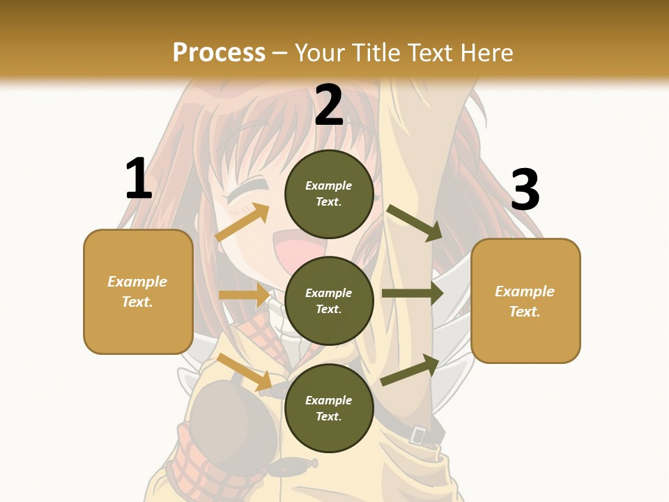 A Girl In A Trench Coat Holding A Glove PowerPoint Template