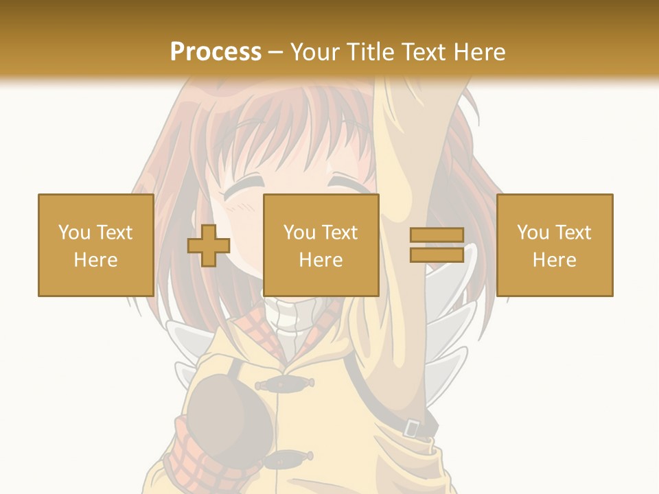 A Girl In A Trench Coat Holding A Glove PowerPoint Template