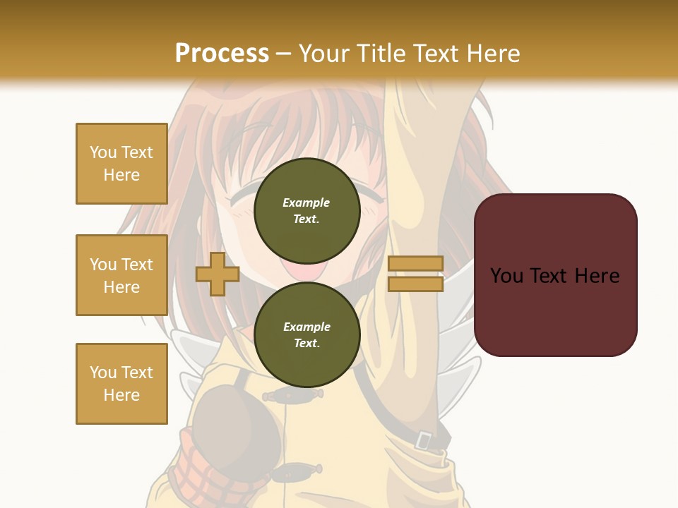 A Girl In A Trench Coat Holding A Glove PowerPoint Template