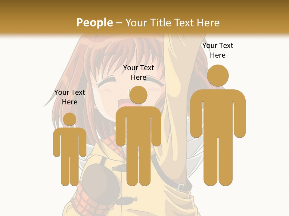 A Girl In A Trench Coat Holding A Glove PowerPoint Template