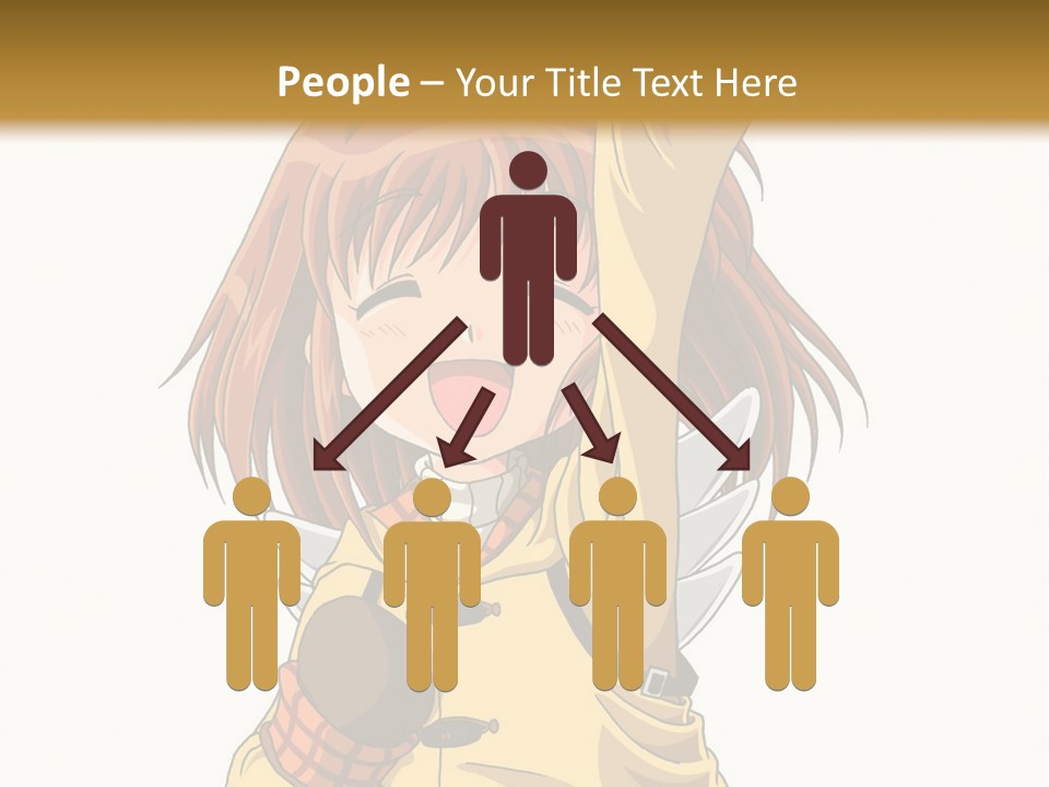 A Girl In A Trench Coat Holding A Glove PowerPoint Template