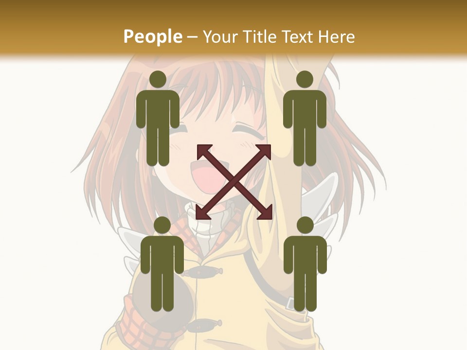 A Girl In A Trench Coat Holding A Glove PowerPoint Template