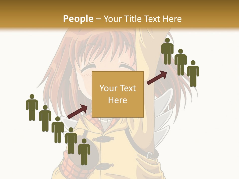 A Girl In A Trench Coat Holding A Glove PowerPoint Template