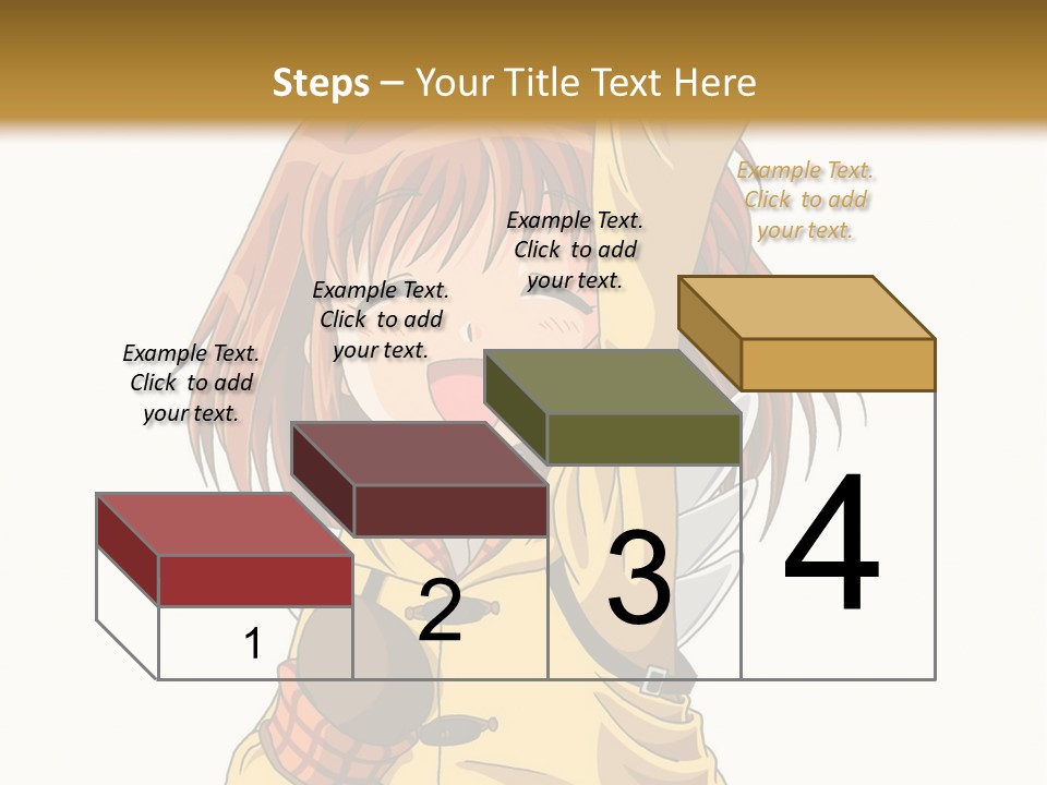 A Girl In A Trench Coat Holding A Glove PowerPoint Template