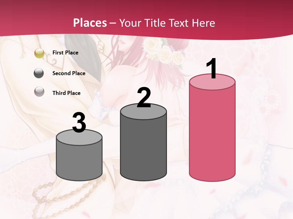 A Couple Of Anime Characters Hugging In Front Of A Pink Background PowerPoint Template