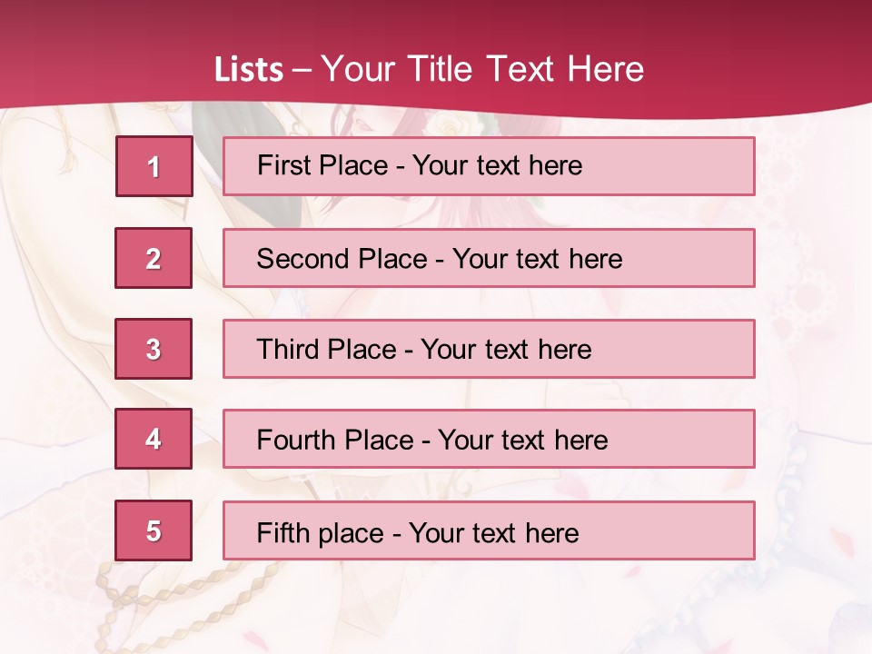 A Couple Of Anime Characters Hugging In Front Of A Pink Background PowerPoint Template