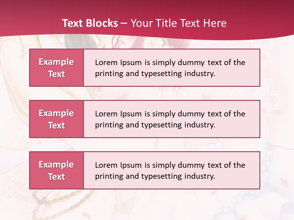 A Couple Of Anime Characters Hugging In Front Of A Pink Background PowerPoint Template