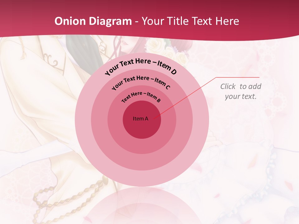 A Couple Of Anime Characters Hugging In Front Of A Pink Background PowerPoint Template