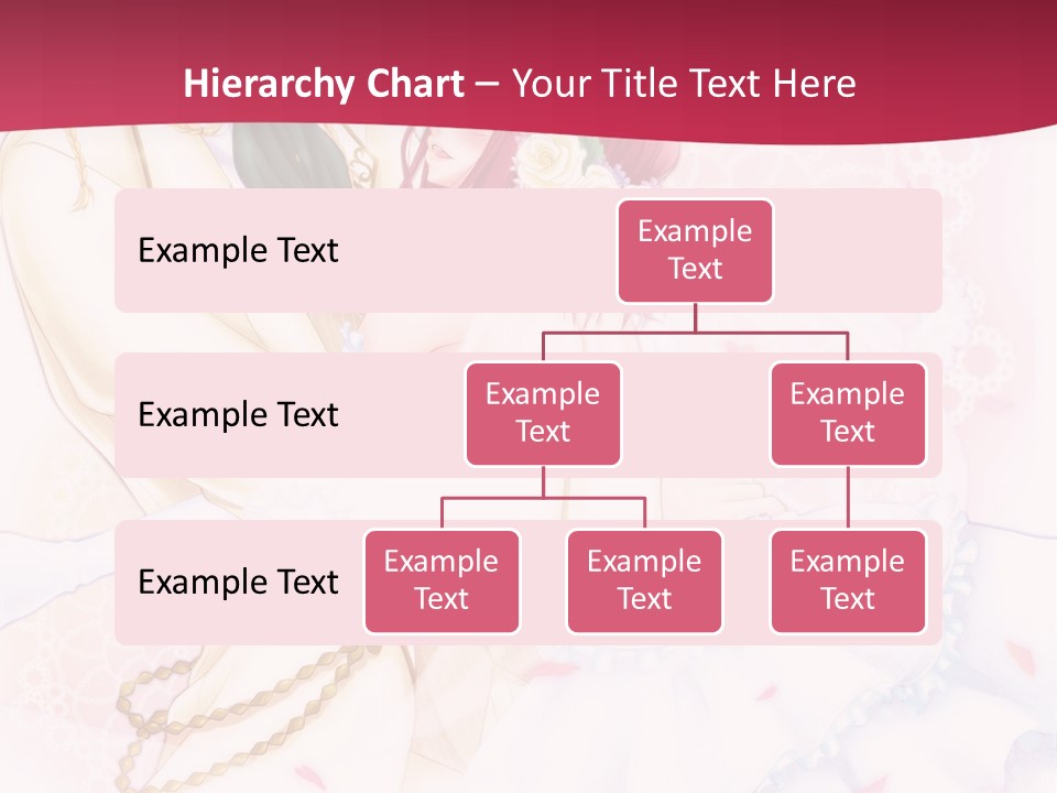 A Couple Of Anime Characters Hugging In Front Of A Pink Background PowerPoint Template