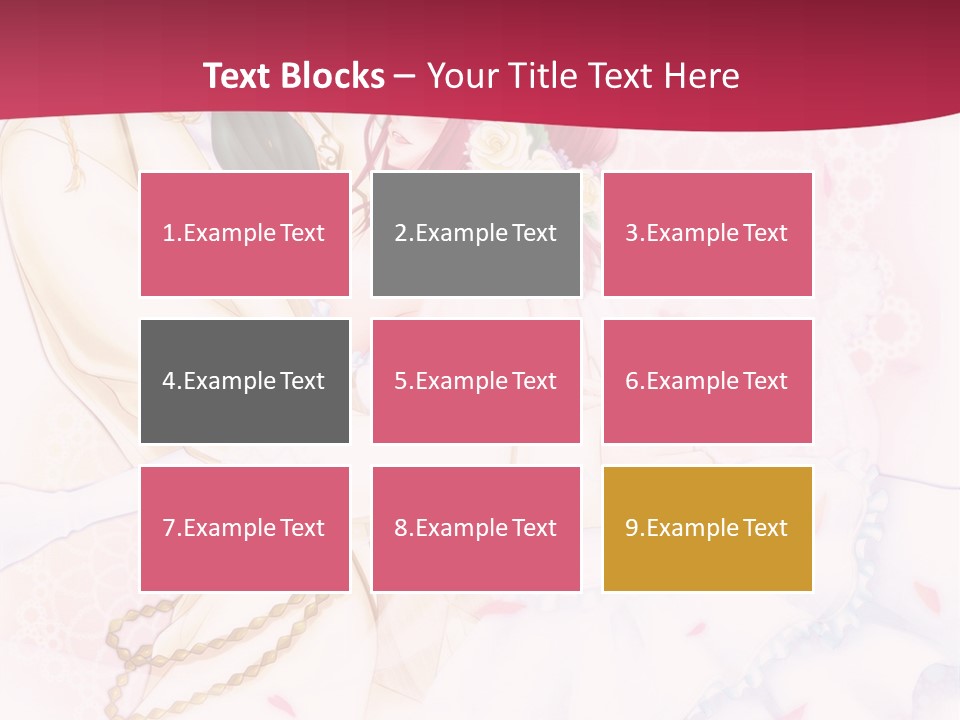 A Couple Of Anime Characters Hugging In Front Of A Pink Background PowerPoint Template