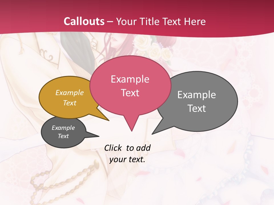 A Couple Of Anime Characters Hugging In Front Of A Pink Background PowerPoint Template