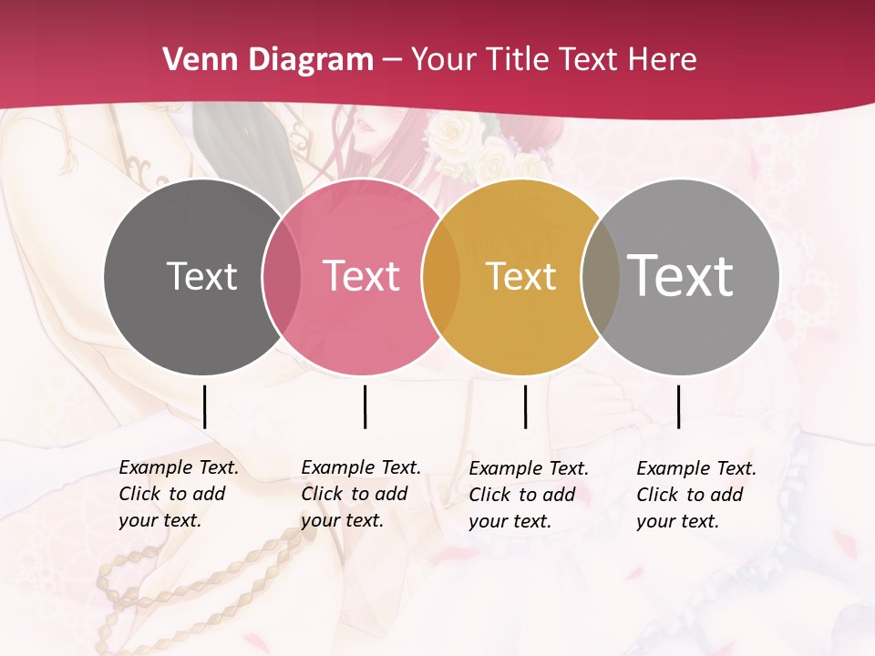 A Couple Of Anime Characters Hugging In Front Of A Pink Background PowerPoint Template