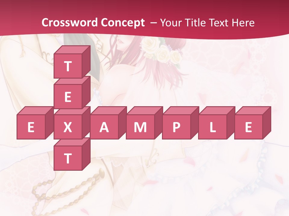 A Couple Of Anime Characters Hugging In Front Of A Pink Background PowerPoint Template