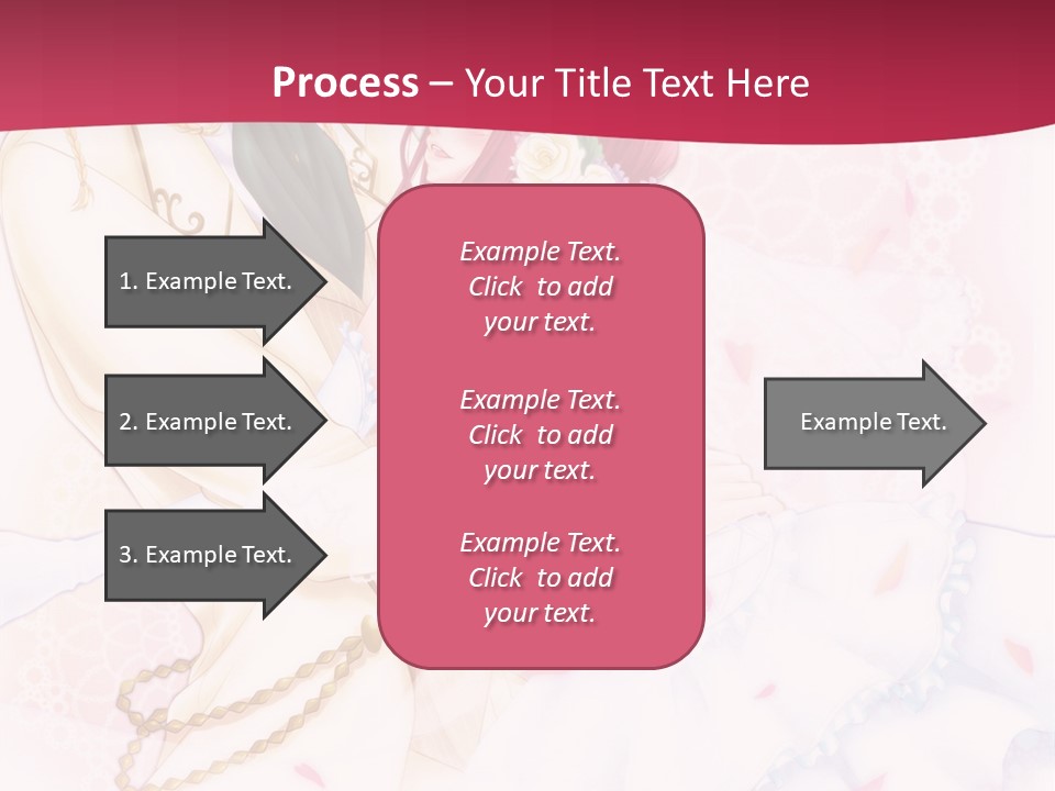 A Couple Of Anime Characters Hugging In Front Of A Pink Background PowerPoint Template