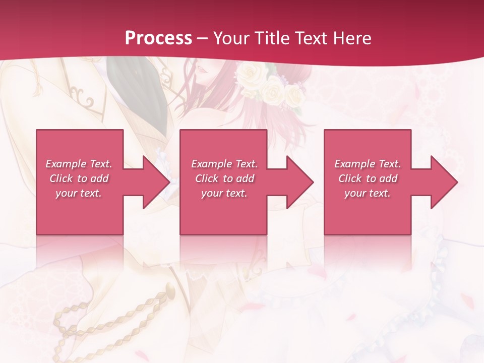 A Couple Of Anime Characters Hugging In Front Of A Pink Background PowerPoint Template