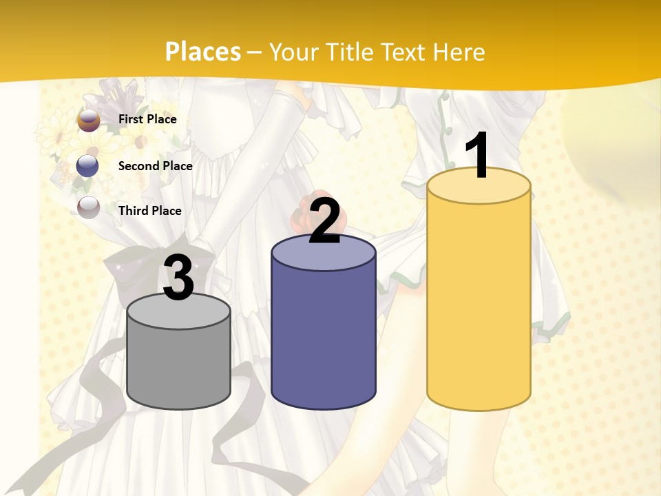 A Woman In A White Dress Holding A Tennis Racket PowerPoint Template