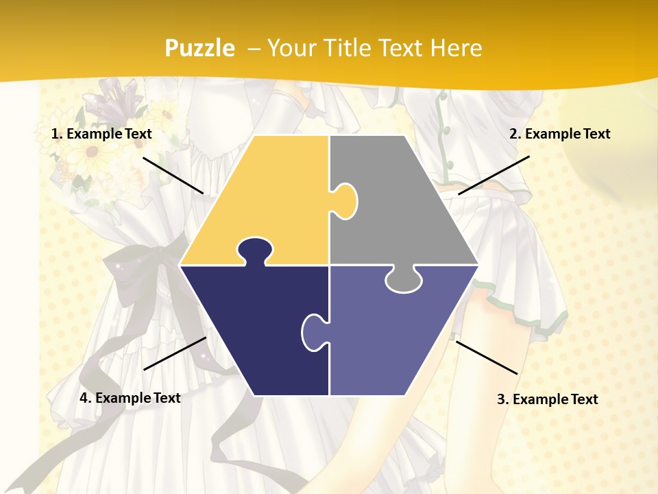 A Woman In A White Dress Holding A Tennis Racket PowerPoint Template