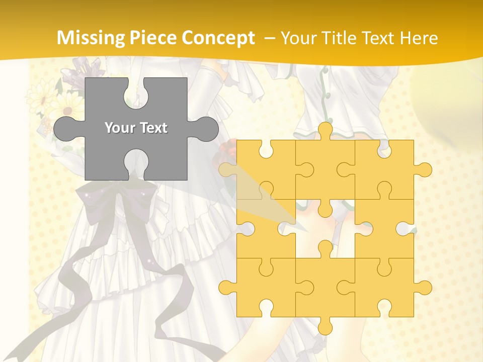 A Woman In A White Dress Holding A Tennis Racket PowerPoint Template