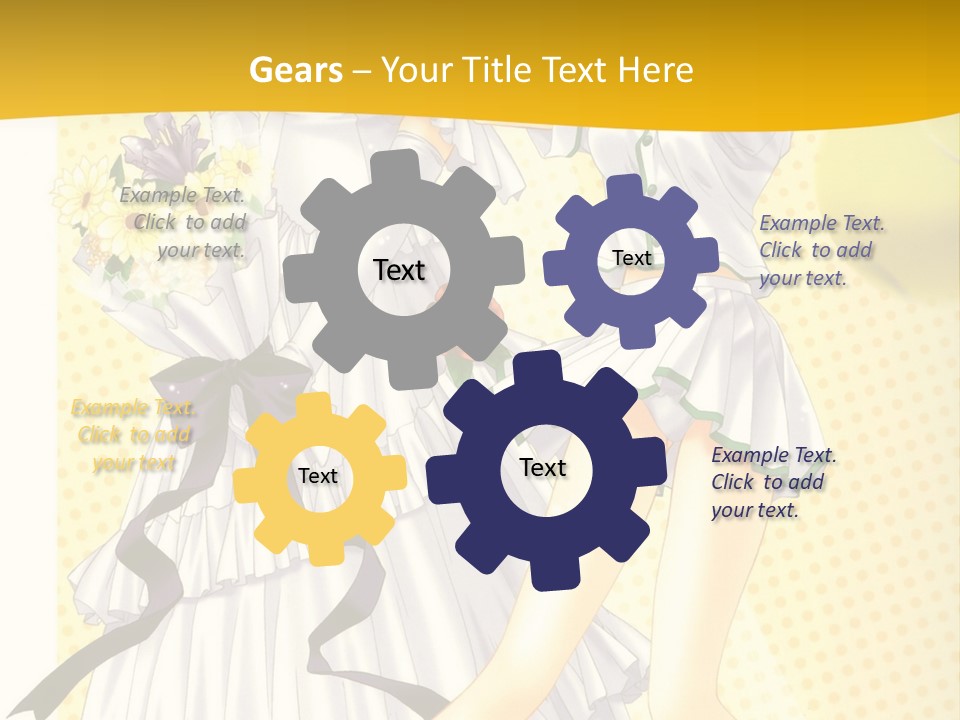 A Woman In A White Dress Holding A Tennis Racket PowerPoint Template