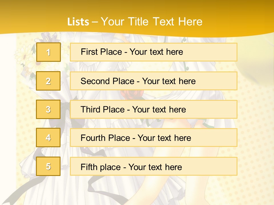 A Woman In A White Dress Holding A Tennis Racket PowerPoint Template