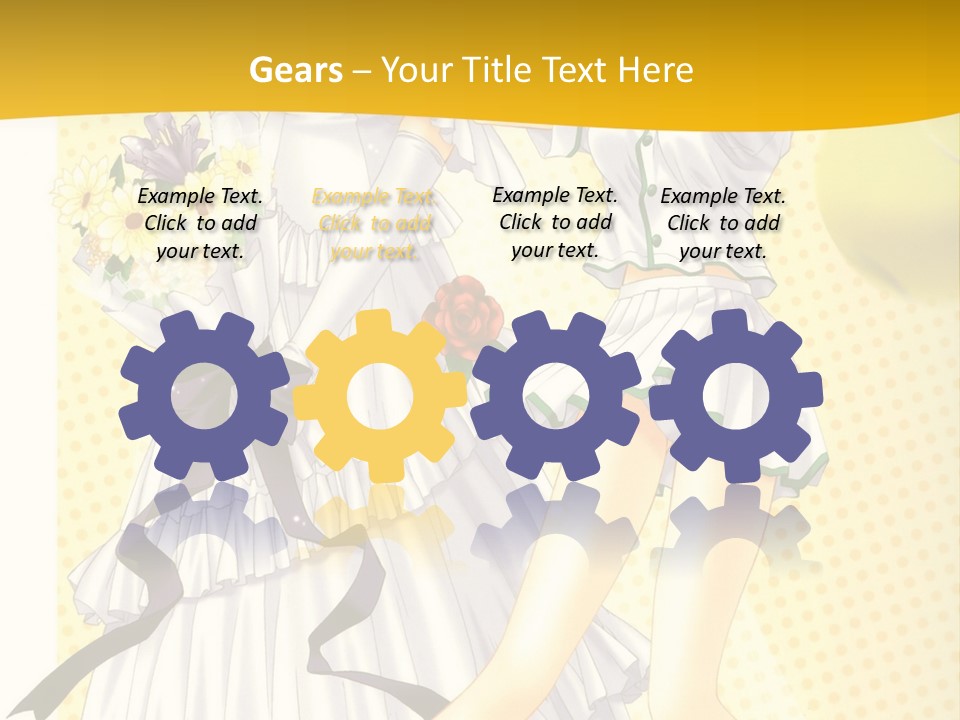 A Woman In A White Dress Holding A Tennis Racket PowerPoint Template