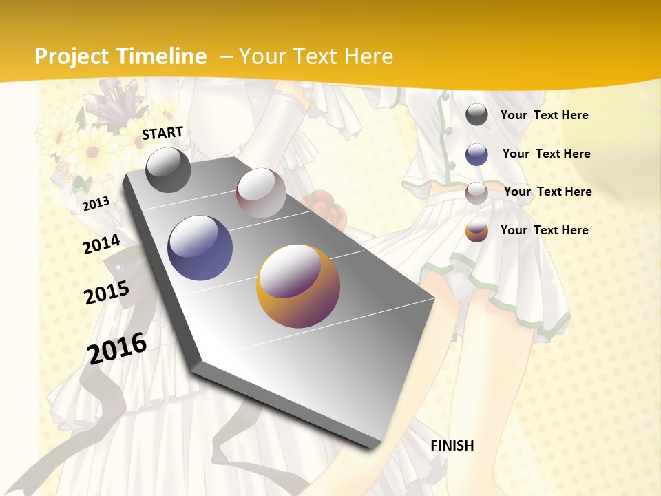 A Woman In A White Dress Holding A Tennis Racket PowerPoint Template