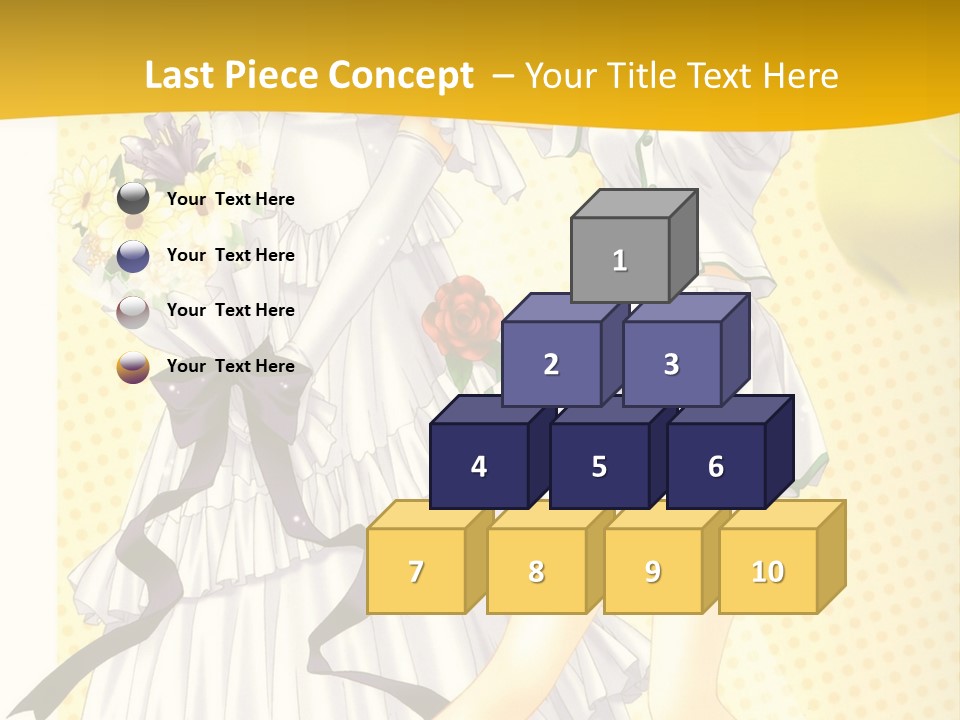 A Woman In A White Dress Holding A Tennis Racket PowerPoint Template