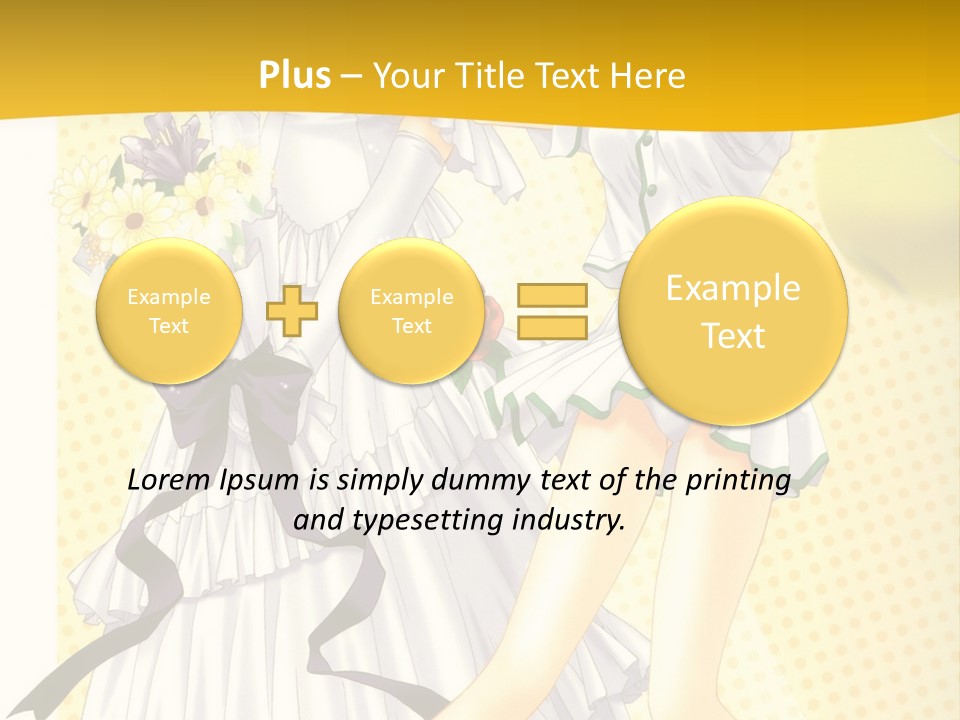 A Woman In A White Dress Holding A Tennis Racket PowerPoint Template